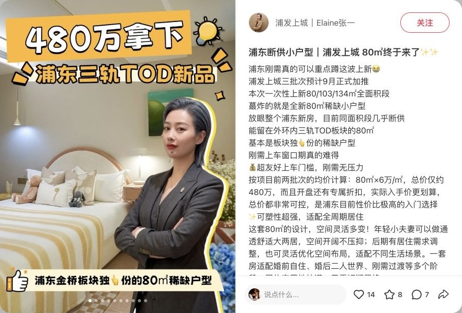 浦发上城 80㎡